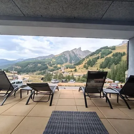 La Foux D'allos Vue Sur La Montagne Lägenhet *